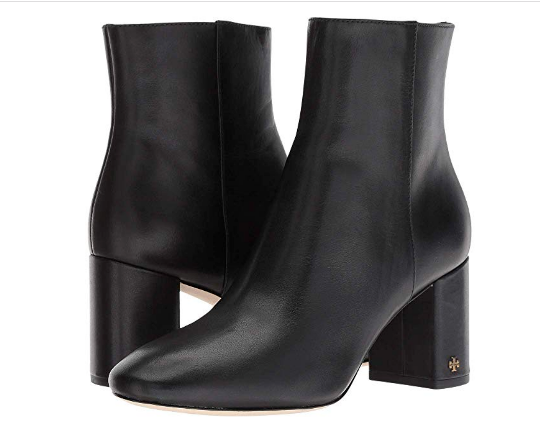 tory burch women's brooke round toe leather booties